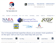 Tablet Screenshot of nzustax.com